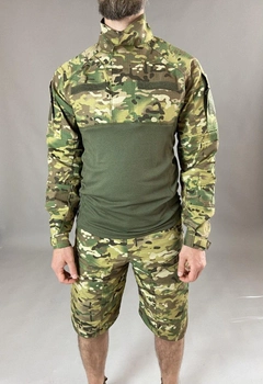 Військова тактична сорочка Убакс Tactic довгий рукав РІП-СТОП, бойова сорочка, мультикам 54