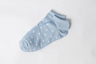 Шкарпетки Crazy Llama`s Серця короткі блакитні, One size (37-43)