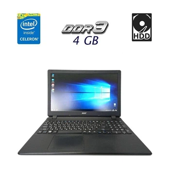 Ноутбук Acer Extensa 2519 / 15.6" TN / Intel Celeron N3050 (2 ядра по 1.6-2.16 GHz) / 4GB DDR3 / 320GB HDD / HD Graphics / WebCam / HDMI б/у