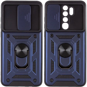 Ударопрочный чехол Camshield Serge Ring для Xiaomi Redmi Note 8 Pro Blue