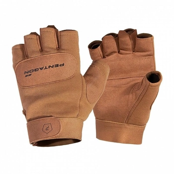 Тактические перчатки Pentagon Duty Mechanic 1/2 Gloves P20010-SH Medium, Койот (Coyote)