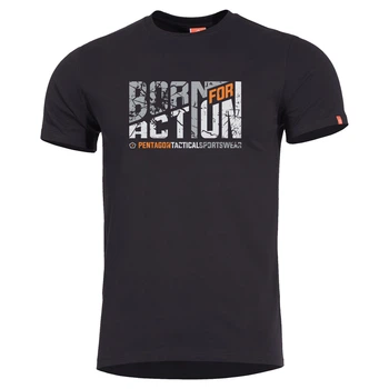 Футболка Pentagon AGERON BORN FOR ACTION K09012-BA Large, Чорний