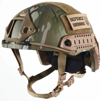 Каска шлем тактический защита FAST NIJ IIIA баллистический шлем кевларовый UKRDEF мультикам