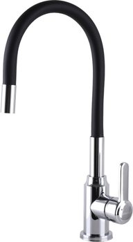 Смеситель-кран кухонный DOMINO Ellipse DCC-203L-Black