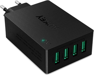 Зарядний пристрій Aukey PA-U36 4x USB-A 8A (0601629299099)