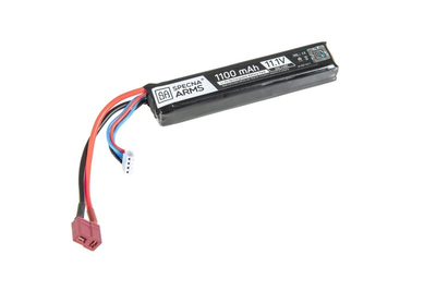 Аккумулятор Specna Arms LiPo 11,1V 1100mAh 20/40C - T-Connect (Deans)