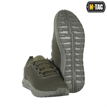 Легкі спортивні кросівки чоловічі M-Tac повітропроникна сітка посилена п'ята і носок туристичні польові для активного відпочинку 41 оливкові