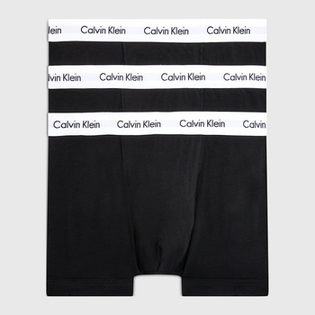 Spodenki Calvin Klein Underwear 3P Trunk 0000U2662G-001 M 3 szt. Czarny (5051145283365)