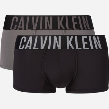 Набір трусів шорти Calvin Klein Underwear Low Rise Trunk 2Pk 000NB2599A-9C5 M 2 шт Чорний/Сірий (8719853079829)