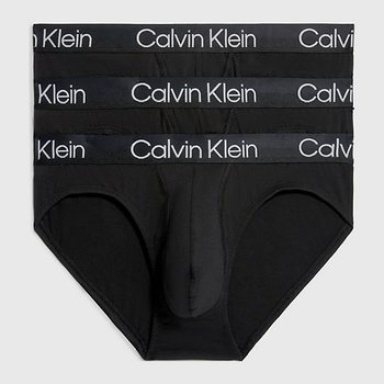 Calvin Klein Underwear Hip Slip 3Pk 000NB2969A-7V1 L 3 szt. Czarny (8719854639190)