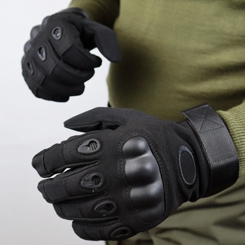 Тактичні рукавиці Oakley повнопалі розмір М Чорні