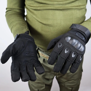 Тактические рукавицы Oakley полнопалые размер L Черные