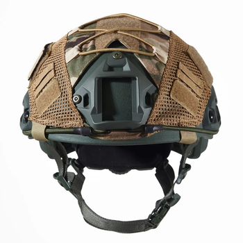 Каска шлем тактический защита | Кавер Мультикам "FAST NIJ IIIA" баллистический шлем кевларовый Хаки