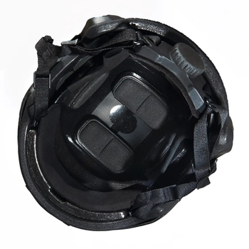 Каска шлем тактический защита | Кавер Пиксель "FAST NIJ IIIA" баллистический шлем кевларовый Чёрный | Black