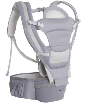 Хипсит, Эрго-рюкзак, кенгуру переноска Baby Carrier 6 в 1 Серый (n-9711)