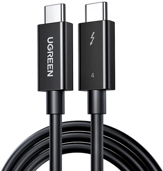 Кабель Ugreen US501 USB 4.0 Thunderbolt Type-C M-M 8K/40Гбит/с 0.8 м Black (30389)