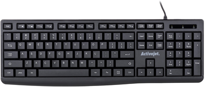 Клавіатура дротова Activejet K-3803S USB Black