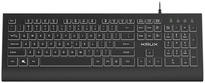Клавіатура дротова Krux Ergo Line USB Black (KRX0072)