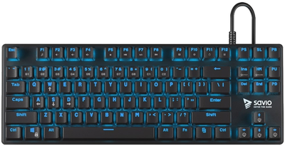Клавіатура дротова Savio Tempest RX USB Black/Blue (SAVGK-TEMPEST BLUE)