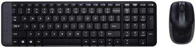 Czarny zestaw bezprzewodowy Logitech MK220 (920-003161)