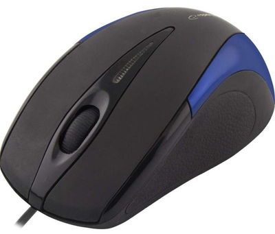 Mysz Esperanza Sirius USB czarno-niebieska (EM102B)