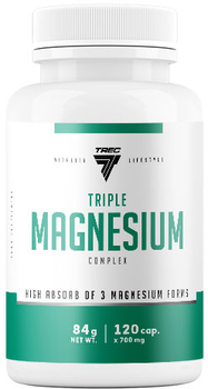 Potrójny kompleks magnezu Trec Nutrition Triple Magnesium Complex 120 kapsułek (5902114041878)