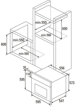 Духова шафа Cata MDS 7208 X