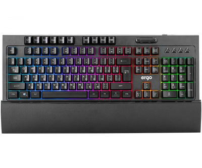 Клавіатура Ergo KB-645, Black, USB, RGB підсвічування, 1.5 м (KB-645)