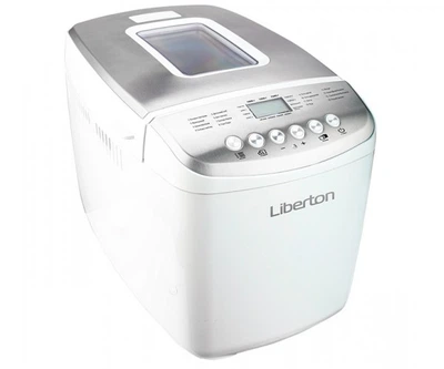 Хлібопіч Liberton LBM-9216, White/Silver, 850 Вт, 16 програм, 2 тістоміса, випікання 1000/1250/1500 г, підтримка температури 60 хв