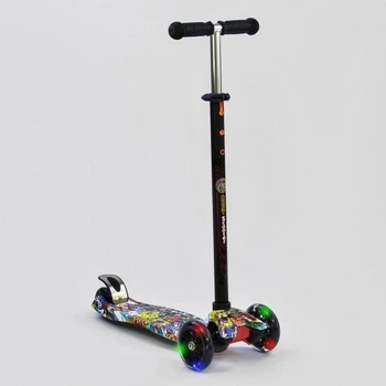 Самокат детский Best Scooter Maxi 779-1315 Граффити Черный