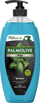 Гель для душа Palmolive Men Sport Эфирные масла мяты и листьев кедра 750 мл (8693495048712)