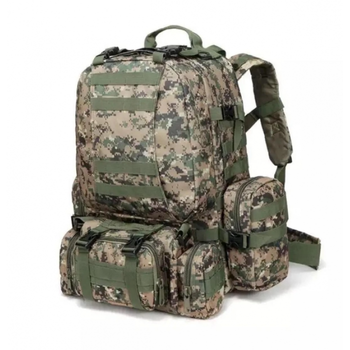 Рюкзак тактический военный с подсумками 55 л Tactical Backpack B08 Пиксель