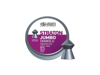 Кулі пневматичні JSB Diabolo Straton Jumbo. Кал. 5.5 мм. Вага - 1.03 г. 500 шт/уп
