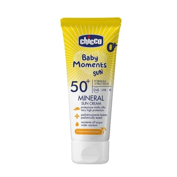 Крем минеральный солнцезащитный Chicco Baby Moments SUN, SPF 50+, 75 мл 11259.00