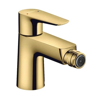 Смеситель для биде Hansgrohe Talis E с донным клапаном, золото (71720990)
