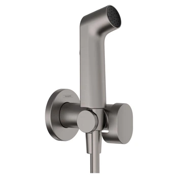 Смеситель для гигиенического душа Hansgrohe S EcoSmart+ Bidette скрытого монтажа, черный хром (29232340)