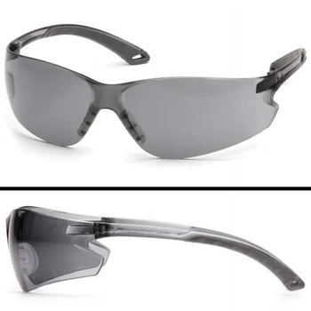 Захисні тактичні відкриті окуляри Pyramex балістичні стрілецькі окуляри Itek (Anti-Fog) сірі MIL-PRF (PM-ITEK-GR1)