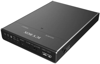 Stacja dokująca Icy Box do M.2 SATA SSD, czarna (IB-2812CL-U3)