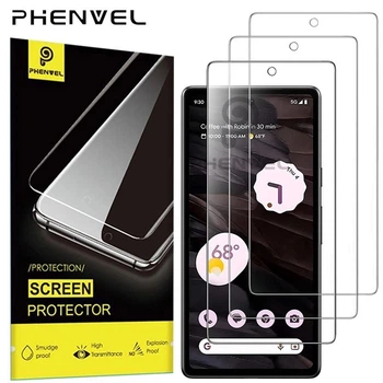 Защитное стекло PHENVEL 2.5D для Google Pixel 7 (Полностью прозрачное)