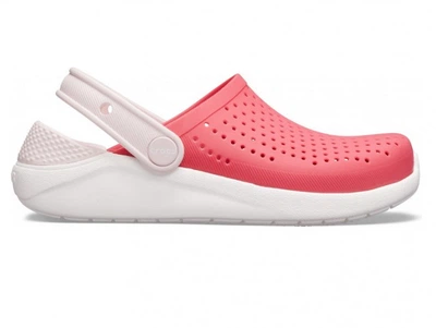 Детские кроксы Crocs Literide Kids Poppy/White J3 34-35р. (21,7 см) Красные с белым
