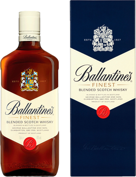 Виски Ballantine's Finest 0.75 л 40% в подарочной упаковке (5010106111536)