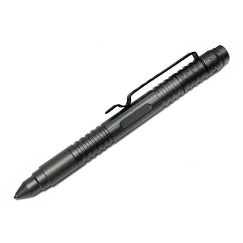 Тактична Ручка Tactical Pen з Ліхтариком і Склорізом Чорна