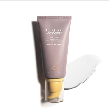 Щоденний сонцезахисний крем на фізичних фільтрах Haruharu Wonder Black Rice Pure Mineral Relief SPF50+ PA++++ 50 мл