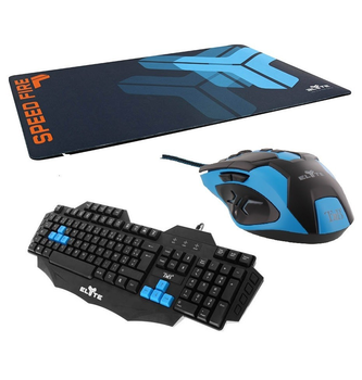 Ігровий комплект 3в1 -ігрові Клавіатура + Мишка + Килимок - TnB Gaming keyboard+FURY+3582