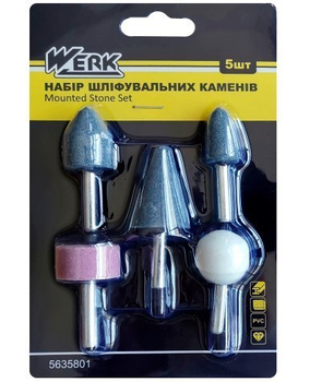 Набір шліфувальних каменів 5шт Werk 101872 (5635801)