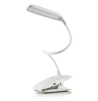 Настольная универсальная лампа LED беспроводная с клипсой Remax LED Eye Protecting RT-E195 7Hours, 6000K белый