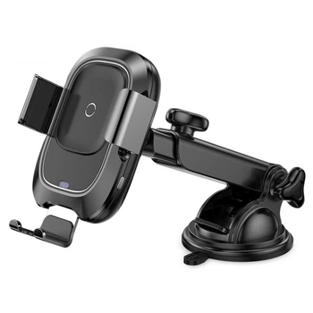 Тримач BASEUS Smart Vehicle with wireless charger (sucker style) (WXZN-B01) black