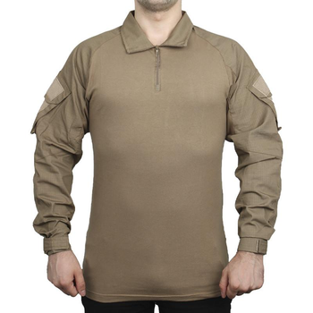 Тактическая мужская хлопковая рубашка Lesko A655 Койот S