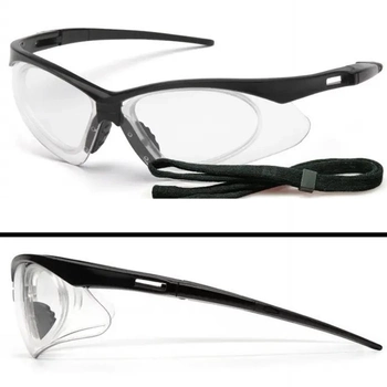 Захисні тактичні окуляри Pyramex стрілецькі окуляри з діоптричною вставкою PMXtreme RX (clear), прозорі