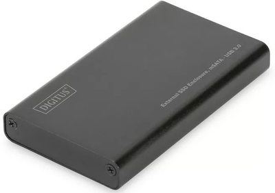 Kieszeń zewnętrzna Digitus na SSD mSATA microUSB 3.0 Czarna (DA-71112)